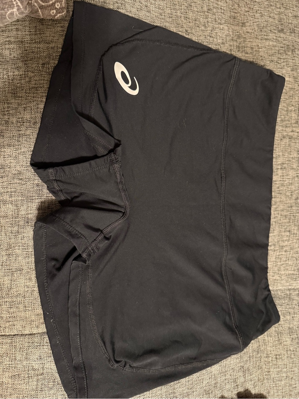 Asics Black Women's Athletic Running Shorts